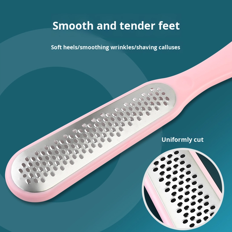 High Quality Surgical Grade Stainless Steel Colossal Foot Rasp Long Handle File and Callus Remover for Foot Care Custom Logo