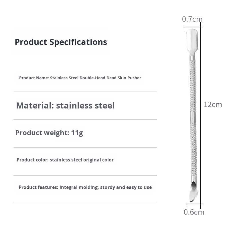 Factory Price Manicure Tools GEL Polish Remove Pusher Metal Cuticle Dead Skin Remover Tools Stainless Steel Nail Cuticle Pusher