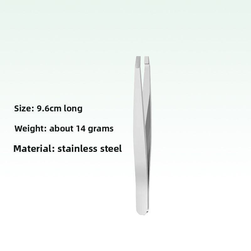 Ultra-Thin Stainless Steel Eyebrow Tweezers with Slanted Tip Precise Grip for Eyebrow Hair Removal