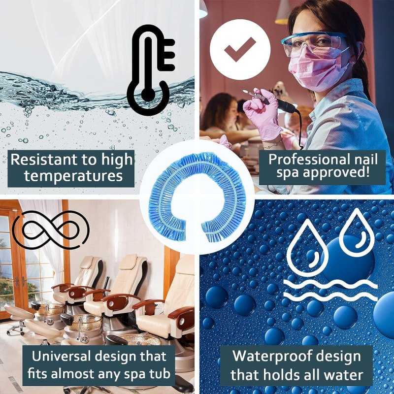 Disposable Plastic Foot Massage Basin Barrel Bag Multi-Specifications Nail Supplies for Foot Washing