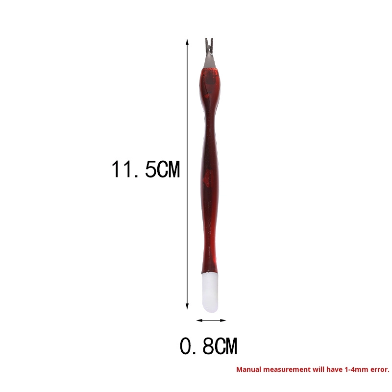 Double-Headed Stainless Steel Dead Fork Shovel Callus Eliminator Nail Care Tool Made of Durable Plastic