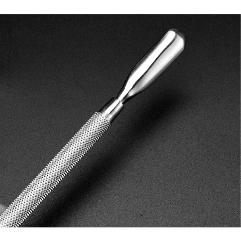 Double-Head Horseshoe Steel Nail Cuticle Pusher Large Stainless Steel Tool for Removing Dead Skin and to Push Cuticles