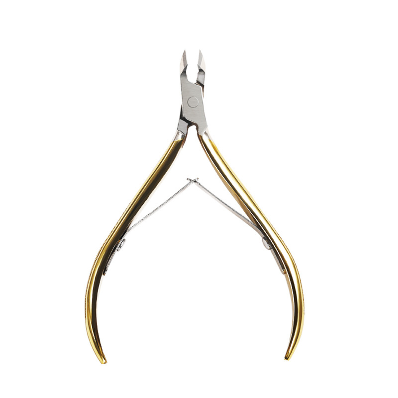 Vietnam Easy-Cut D28/D501 Double Fork Stainless Steel Manicure Scissors Straight Beauty Tool Anti-Slip Frosted Handle Dead Skin