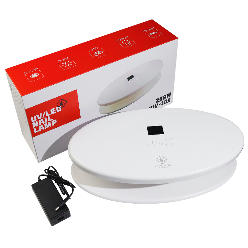 Professional Handmade 256W UV Nail Lamp Quick-Drying LED Gel Curing Machine Wearable with Metal & Plastic Material