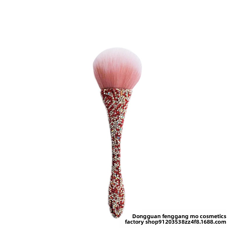Extra-Large Goblet Blush Brush Diamond-Encrusted Loose Powder Makeup Single Brush Factory New Face Beauty Tool