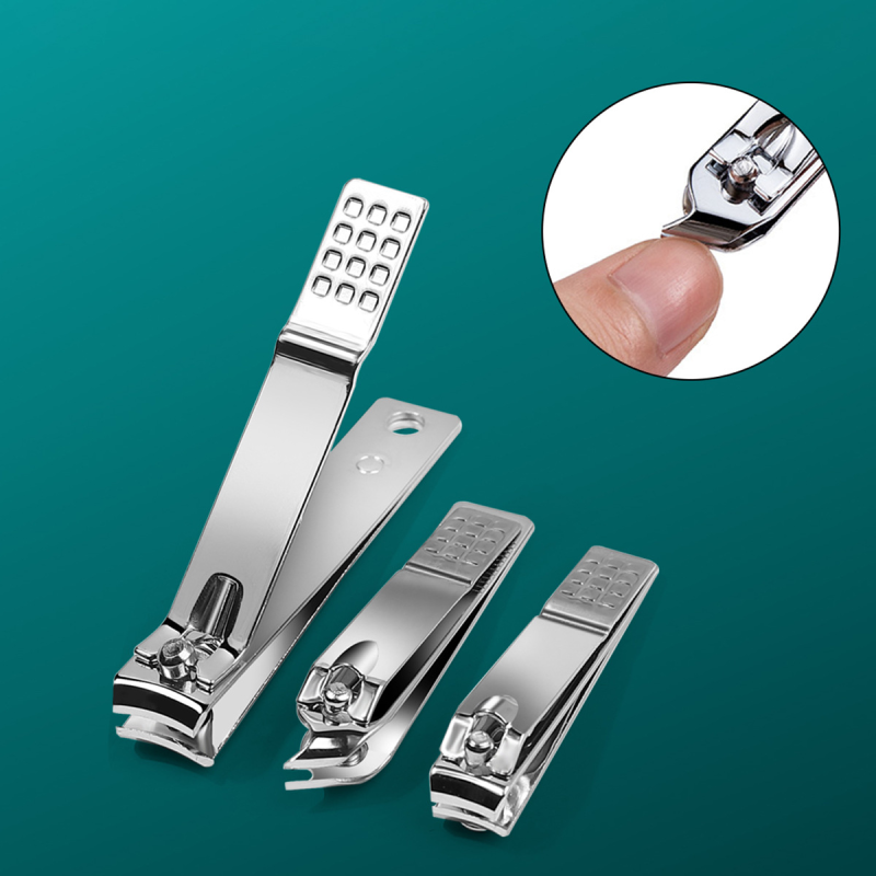 Professional 3 PCS Stainless Steel Nail Clipper Set Curved Blade Manicure Trimmer for Fingers & Toes Nail Cutter Wholesales