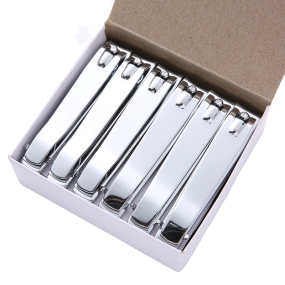 Single Household Premium Stainless Steel Nail Clippers Flat Mouth Bevel Design for Trimming Nails Premium Tool