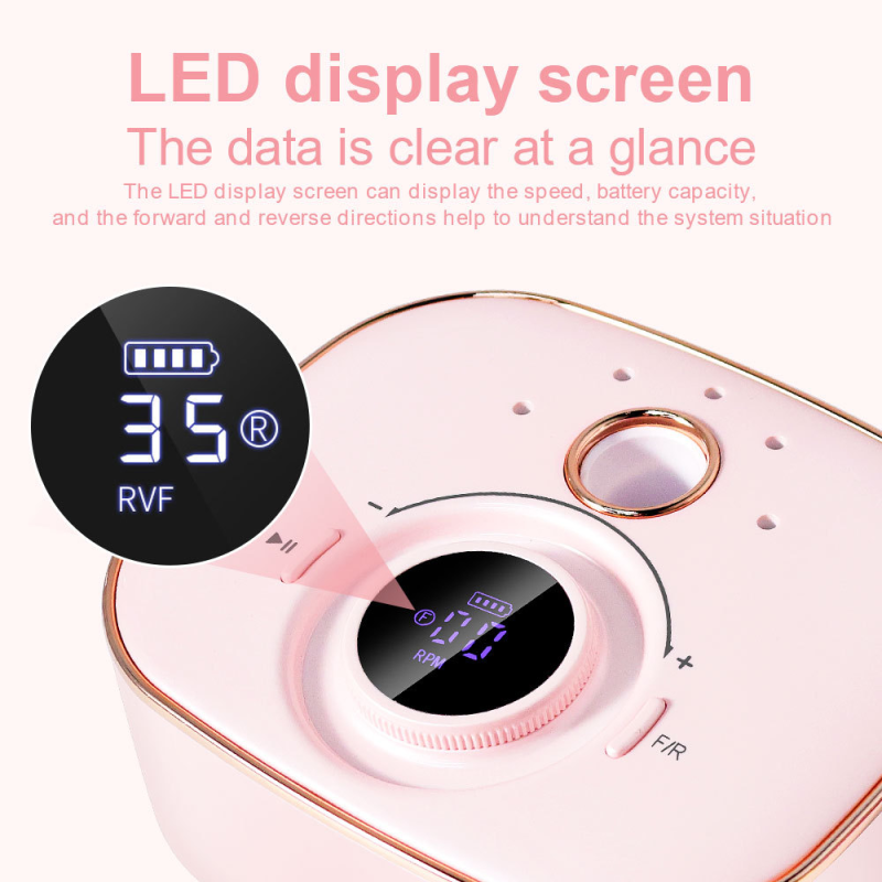 High Speed Portable Nail Grinding Machine Electric Speed Pen with Armor Unloading for Nail Art Quality Cone/Barrel Shape