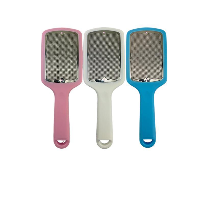 Professional   Foot File for Dead Skin Rasp Pedicure Callus Remover Plastic Handle Stainless Steel Foot Scrubbing Tool