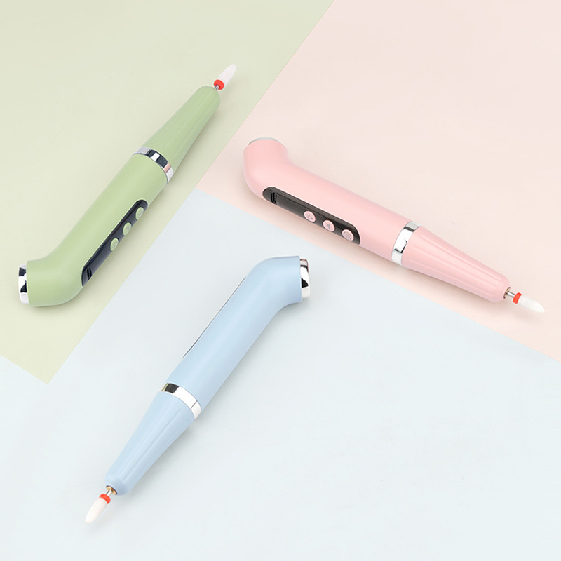 Quick-Drying Mini LED Nail Polish Dryer UV Lamp with Dead Skin Polisher Electric Manicure Remover in Plastic Material