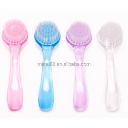 Hot Sale Professional Nail Art Tools Luxury Flat Acrylic Nail Dust Brush Long Handle Soft Polish Scrub Manicure Cleaning Brush