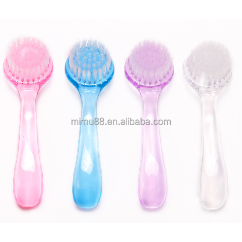 Hot Sale Professional Nail Art Tools Luxury Flat Acrylic Nail Dust Brush Long Handle Soft Polish Scrub Manicure Cleaning Brush