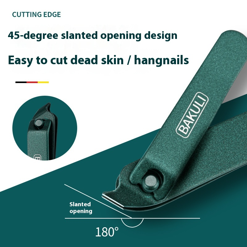 Leather Holster Nail Clipper Set Beauty Tool with Ear Scoop Eyebrow Scissors Tweezers for Dead Skin Pedicure Gift