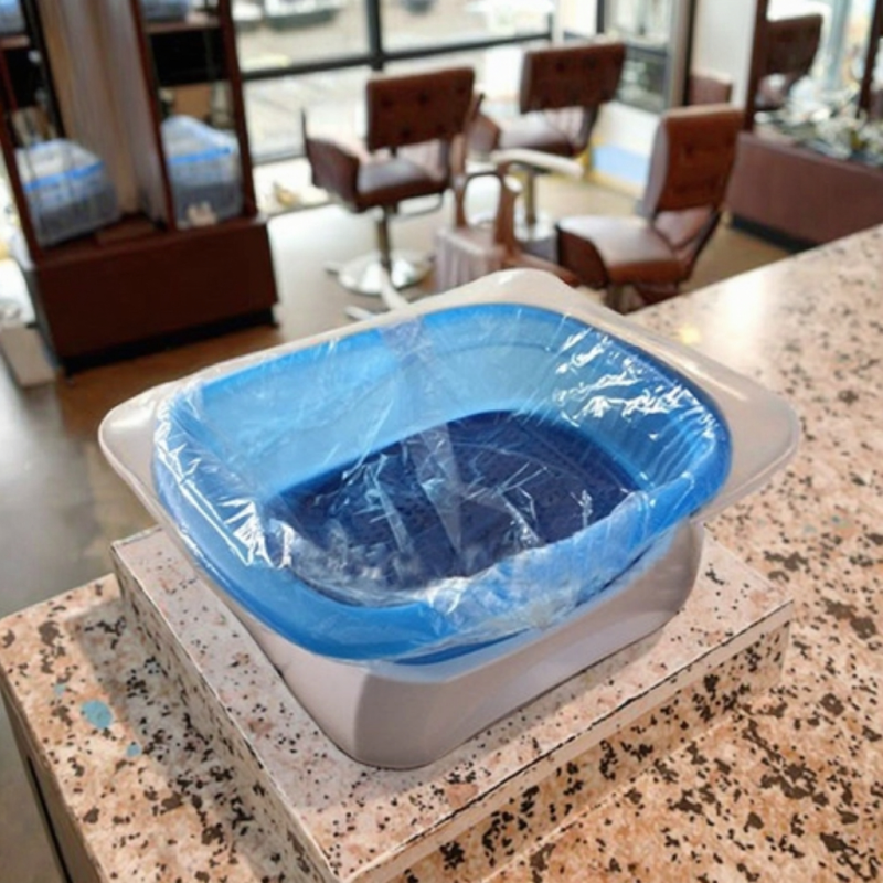 Disposable Plastic Foot Massage Basin Barrel Bag Multi-Specifications Nail Supplies for Foot Washing