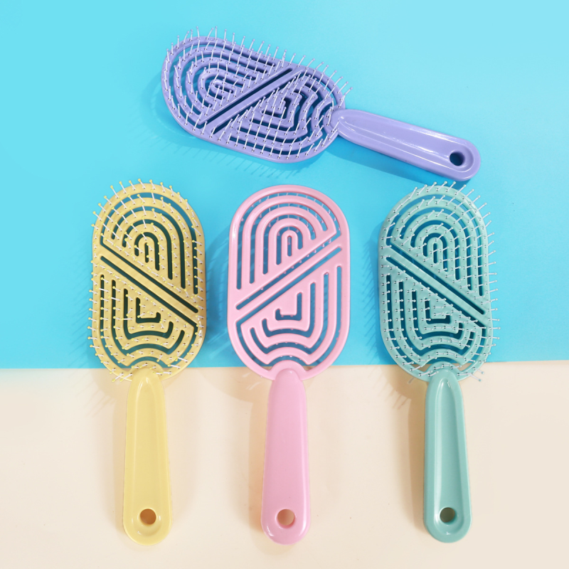 Travel Friendly Breathable Hair Brush With Ergonomic Handle Anti Static Vented Hair Brush for Wet/dry Hair Detangler Brush