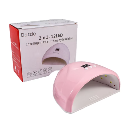 Portable 12 Leds Mini Nail Dryer 36W UV Light Gel LED Nail Lamp Plastic Material for Nail Care