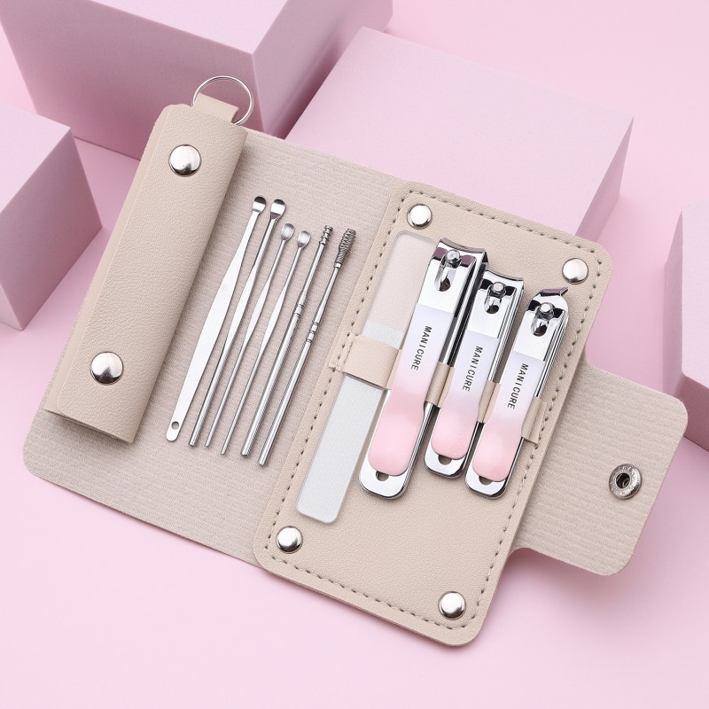 High Quality Gradient Steel Bevel Nail Clippers Set of Four for Pedicure and Nail Art Personal Care Finger Beauty Tool