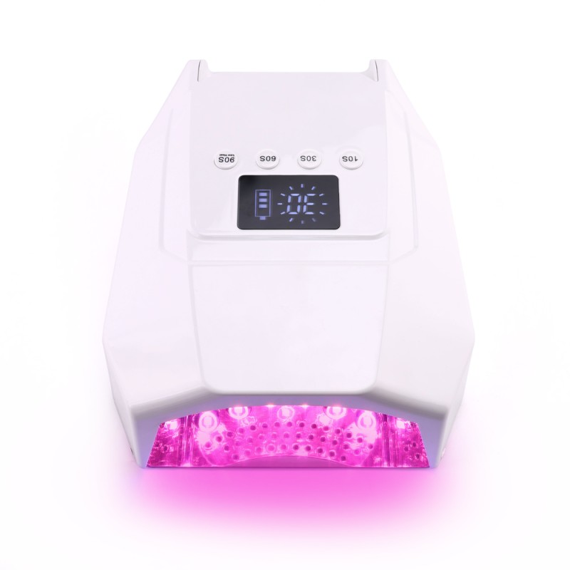 2025 Salone Professional Metal Base Manicure 98W Wireless UV LED Nail Dryer with Cordless Design and Rechargeable Features