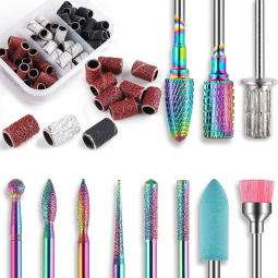 Nail Polish and Sanding Tool Set Solid Plastic Manicure Grinder with Boxed Grinding Wheel