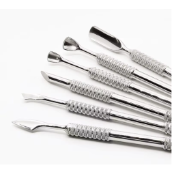 Custom Professional 420 Stainless Steel Nail Cuticle Pusher Durable Metal Nail Salon Cutter & Remover