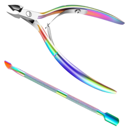Professional Stainless Steel Nail Clippers Pedicure Cuticle Trimmer & Toenail Nipper Scissors