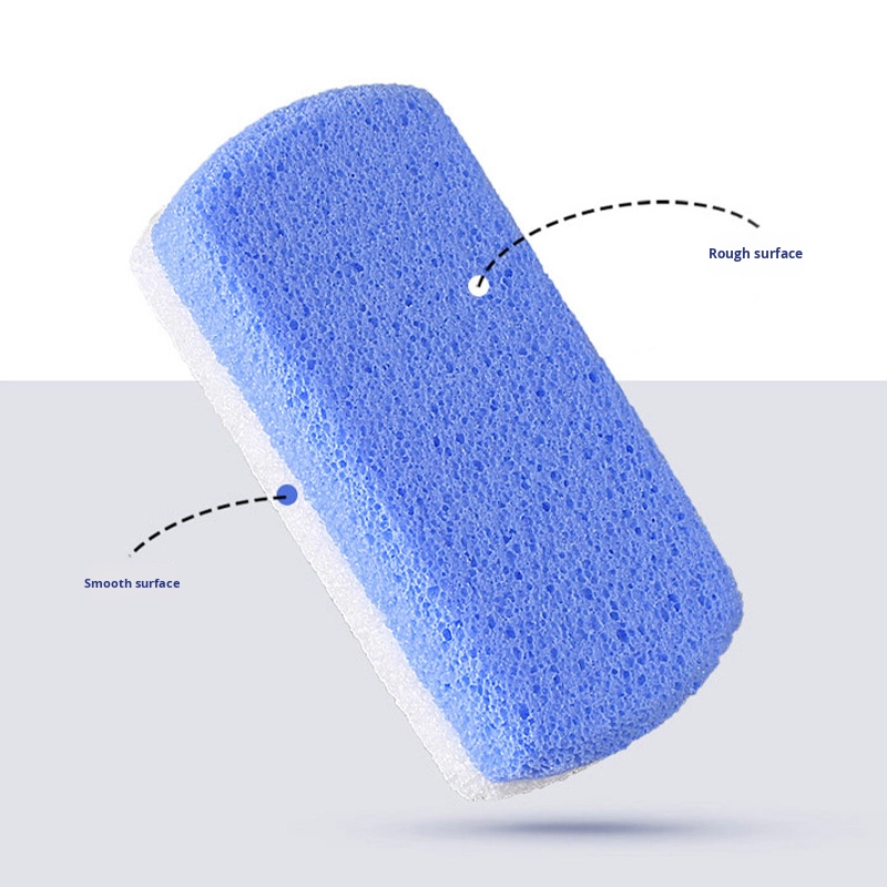Two-Color Foam Glass Foot Pumice Stone Dual Side Foot Rasp for Grinding Exfoliation and Cleaning Tool Foot Rubbing Board