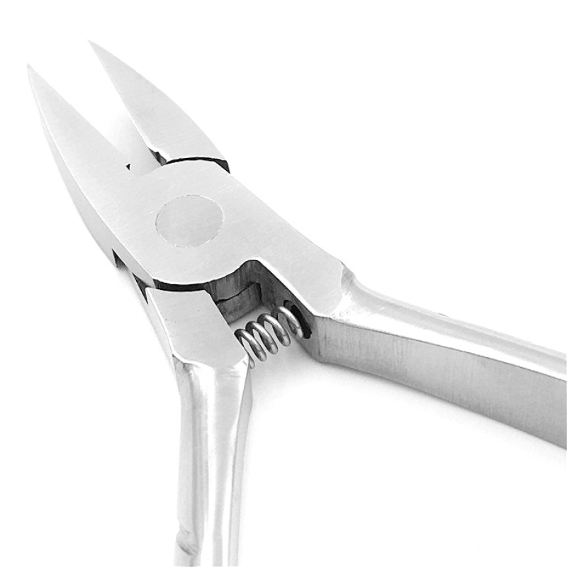 Steel Pedicure Pliers Straight Mouth Spring-Loaded Dead Skin Cuticle Clippers Nail Groove Toe Clipper Beauty Fingers Cuticles