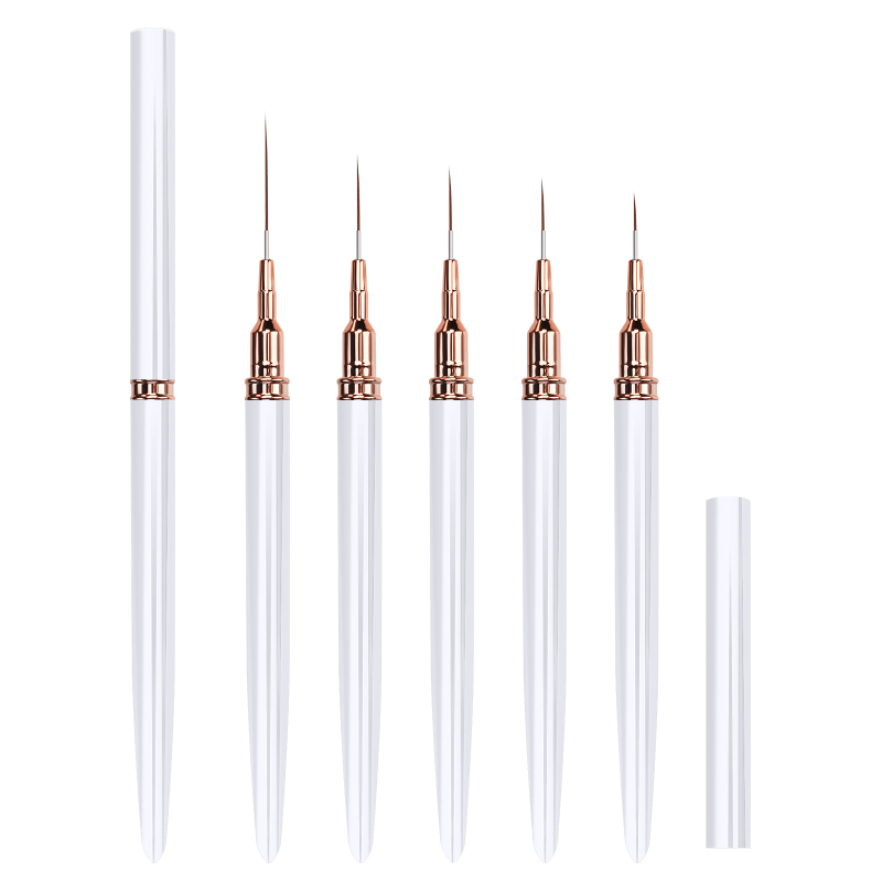 Supply Soft Kolinsky Acrylic Steel Needle Tube Nail Art Pen Set Flower Painting & Line Drawing Pen for Manicure Acrylic Nail Art