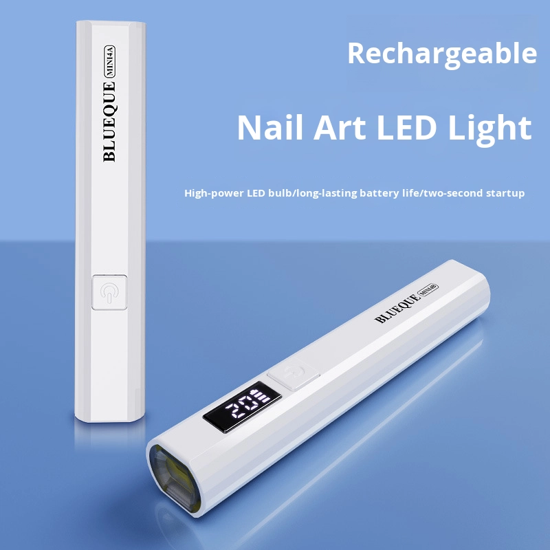 Electric Storage Mini LED UV Nail Art Phototherapy Machine Fast Drying Handheld LED UV Lamp Made of Plastic