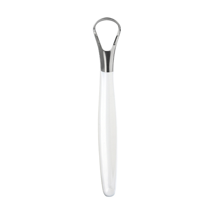 Wholesale Reusable Stainless Steel Tongue Cleaner Scraper Oral Hygiene Tool for Fresh Breath
