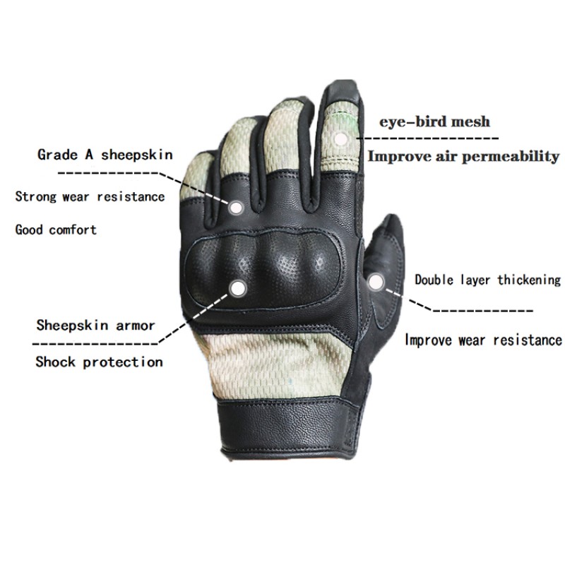 Motorcycle Gloves - Genuine Sheepskin Leather Factory