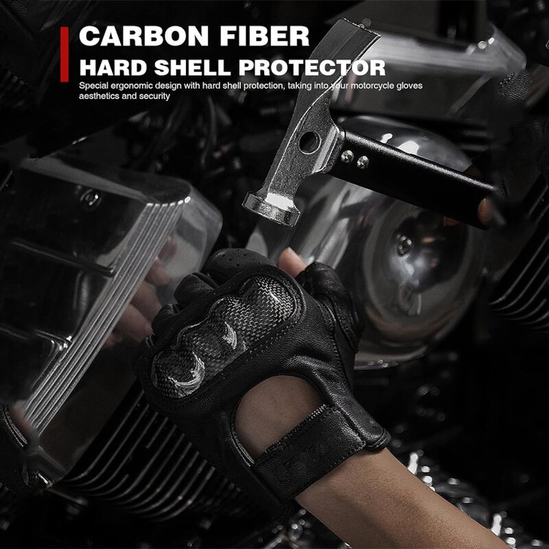 Motorcycle Gloves - Hard Knuckle Half Finger Factory