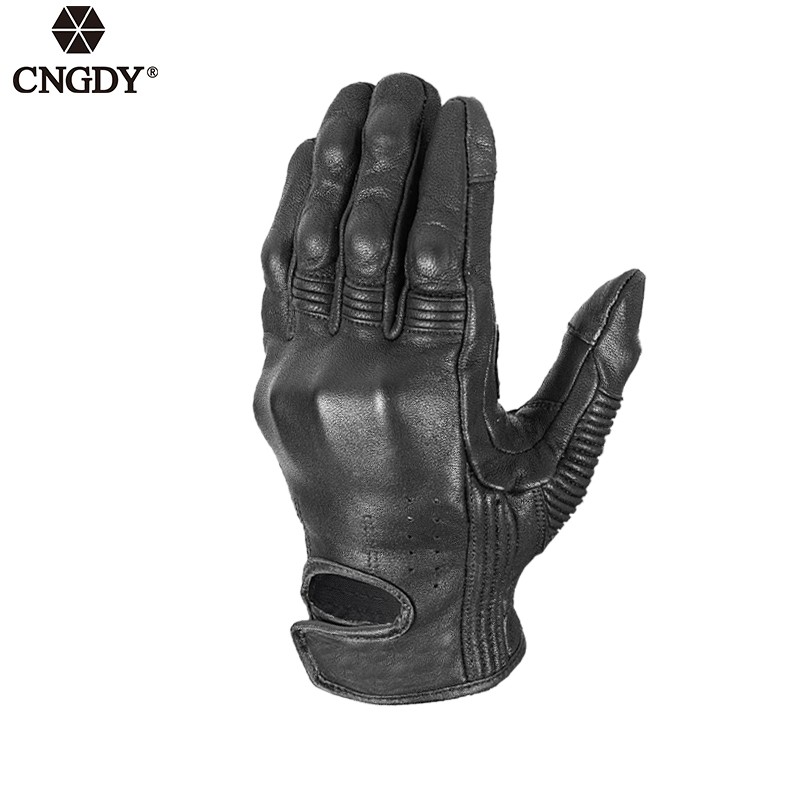 Motorcycle Gloves - Real Leather Protective Factory