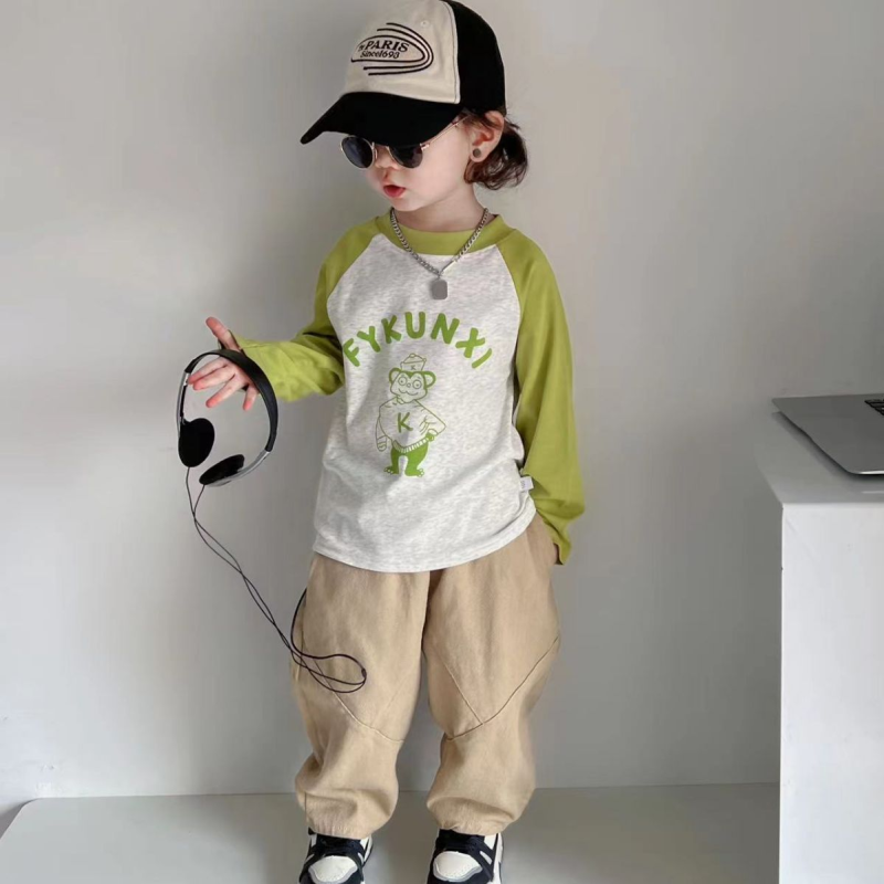 Children's Base Shirt - Raglan Tie-Dye Print Factory