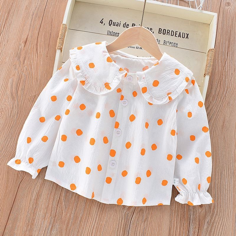Girls Blouse - Casual Cotton Long-Sleeved Factory