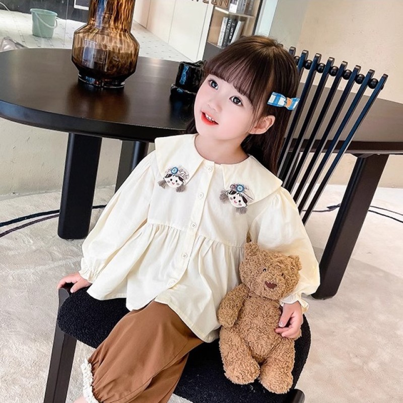 Girls Shirt - Mori Princess Style Long-Sleeved