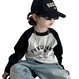 Children's Base Shirt - Raglan Tie-Dye Print Factory