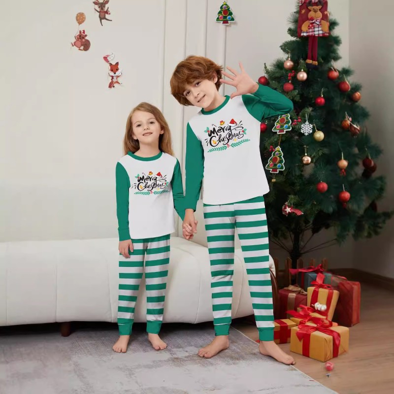 Christmas Pajamas - Striped Sports Family Factory