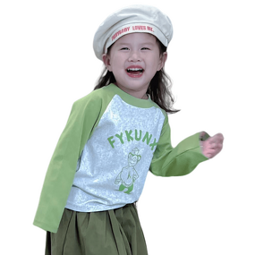 Children's Tops - Insert Shoulder Elastic Cotton