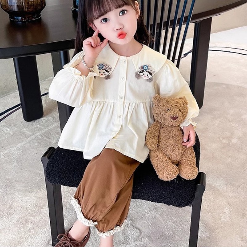 Girls Shirt - Mori Princess Style Long-Sleeved