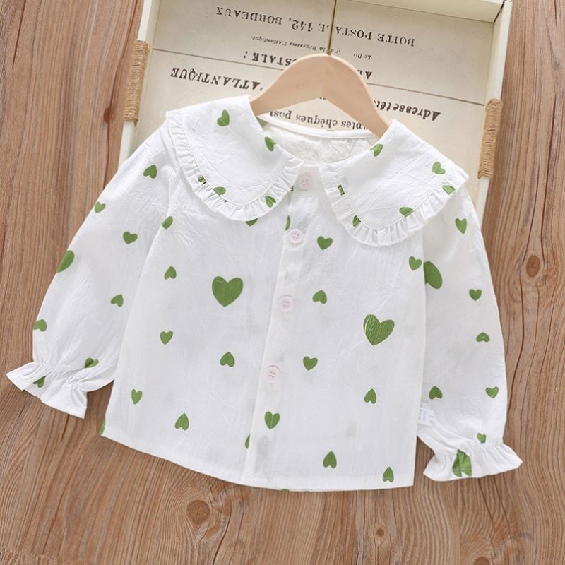 Girls Blouse - Casual Cotton Long-Sleeved Factory