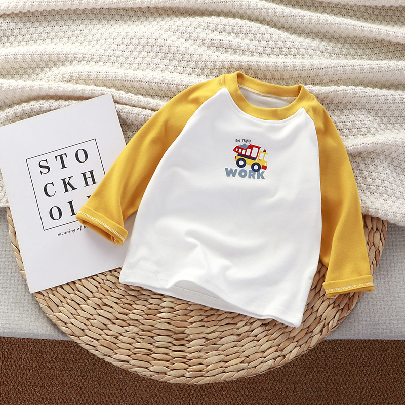 Children's Thermal Top - Color-Blocking Print Factory