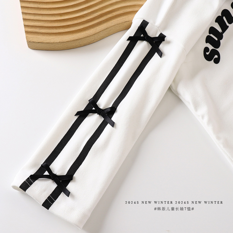 Girls' Base Shirt - Thermal Bowknot Polyester Factory