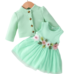 Flower Dress - Baby Girls 2Pcs Set Factory