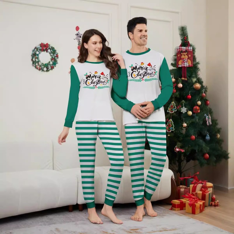 Christmas Pajamas - Striped Sports Family Factory