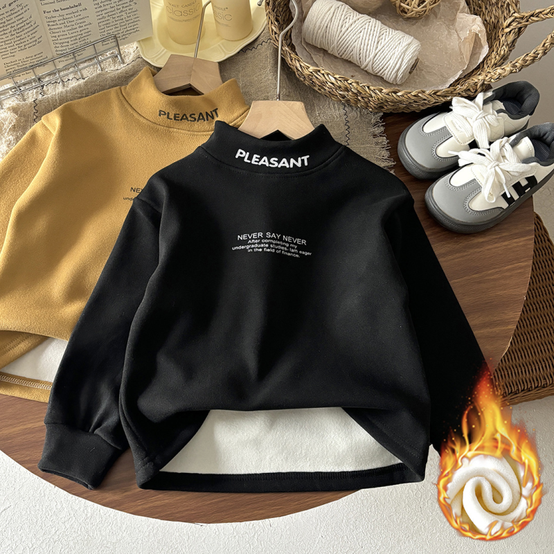 Children's Thermal Shirt - Fleece-lined Letters Factory
