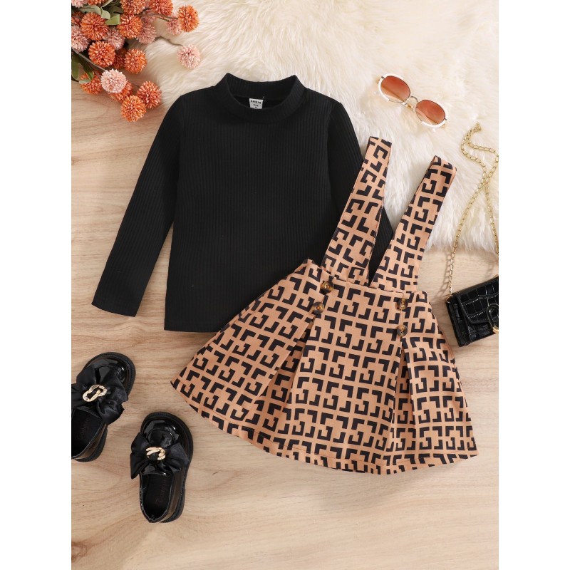 Girls Dress - Autumn Winter Printing Back Factory