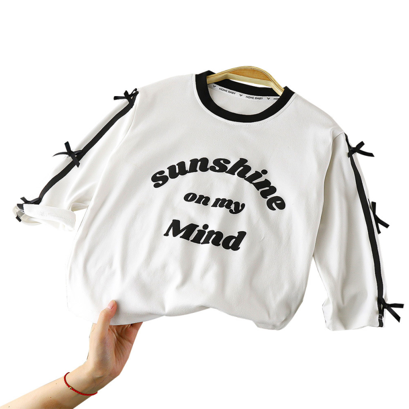 Girls' Base Shirt - Thermal Bowknot Polyester Factory