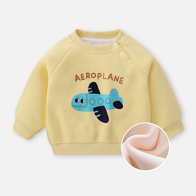 Baby Sweatshirt - Casual Round Neck Fleece Factory