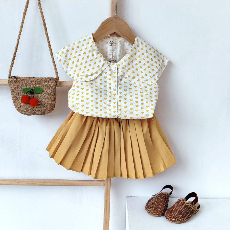 Girls Two-Piece Set - Summer Korean Cotton Factory